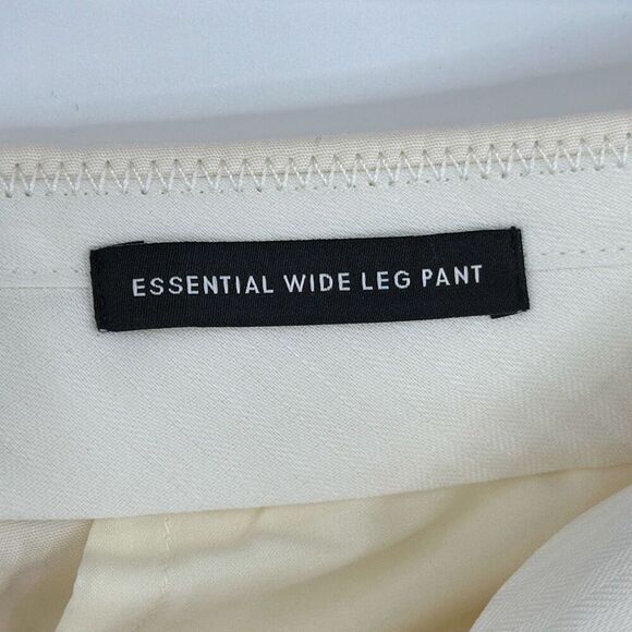 NWT J. Crew Womens Ivory High Rise Essential Wide Leg Pant Size 12P - Picture 3 of 15